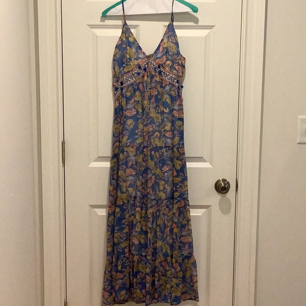 Anthropologie Vineyard Tiered Maxi Dress